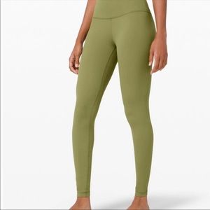 Bronze Green Lululemon Align high rise leggings
